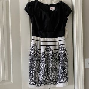 Cece’s size 6, Black and White Dress